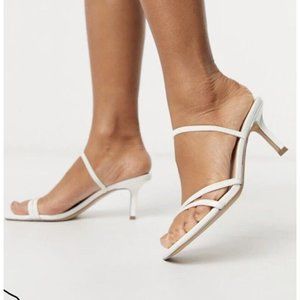 Steve Madden LOFT Strappy Mules Kitten Slip On Heels Womens Size 10 NIB